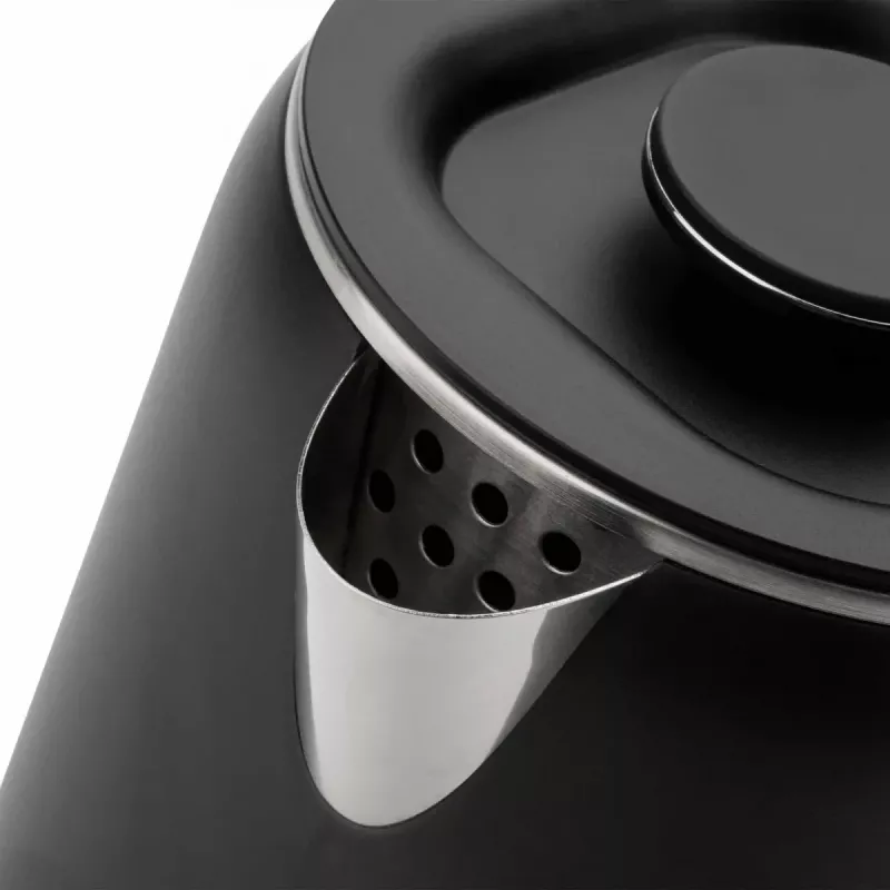 Jata JEHA1575 sähkökeitin, 1,7 l, 1500 W, 5 lämpötila-asetusta, musta/ruostumaton teräs