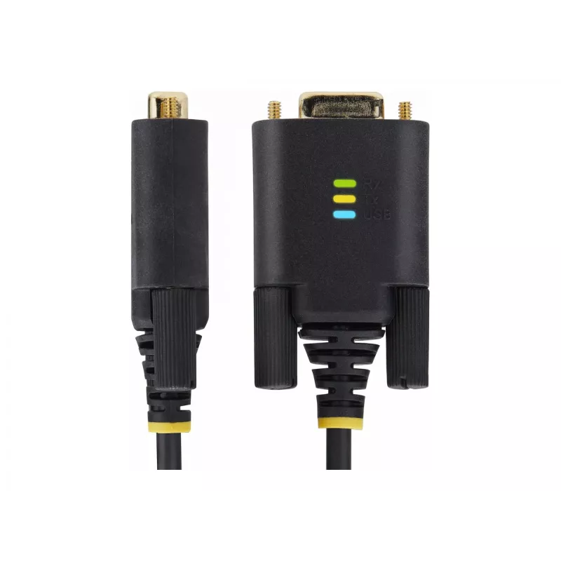 StarTech.com 13ft (4m) 2-porttinen USB-sarja-adapterikaapeli, vaihdettavat DB9-ruuvit/mutterit, COM-säilytys, USB-A - DB9 RS232, FTDI, tason 4 ESD-suoja, Windows/macOS/ChromeOS/Linux – tukeva TPE-rakenne