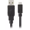 USB 2.0 kaapeli, USB-A uros > Micro-USB uros (musta, 3,0 metriä)