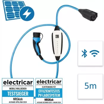 Latausasema NRGkick 32A Pure GSM, GPS ja WLAN, 5 m kaapeli