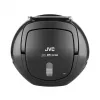 Kannettava CD-soitin JVC RD‑E221B — musta, CD/MP3, kasettidekki, USB-toisto, UKW-radio, AUX, paristo-/verkkovirta