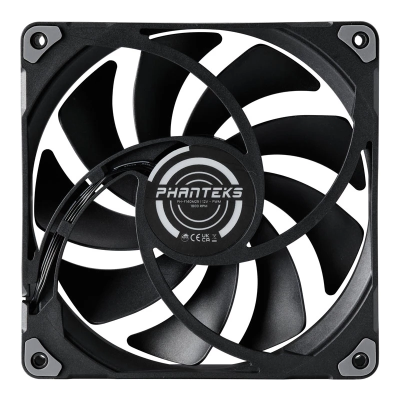 PHANTEKS M25 PWM 140mm -kotelotuuletin – 3 kpl:n pakkaus, musta