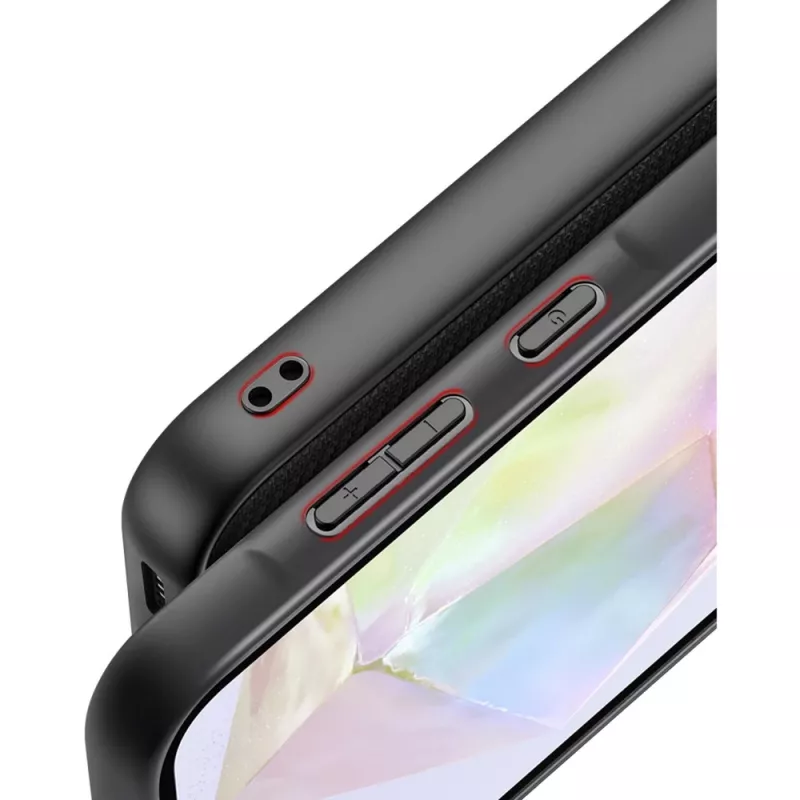 StyleShell NYLO, kotelo musta, Samsung Galaxy A35 5G