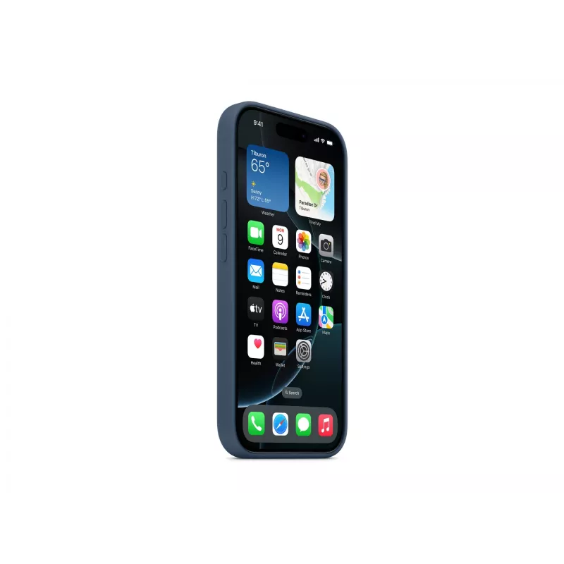 Silikonikotelo MagSafe-yhteensopiva iPhone 16 Pro - denim