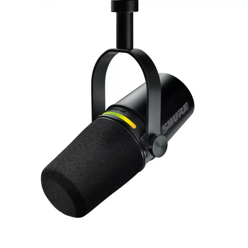 Shure MV7+-K - puhe- ja laulumikrofoni XLR/USB-C-liitännällä, musta