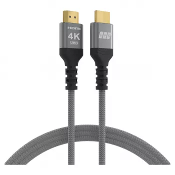 EFB Elektronik HDMI-kaapeli High-Speed Ethernetillä 4K60Hz harmaa - Kaapeli - Digitaalinen/näyttö/video (HDMI-20-00001)