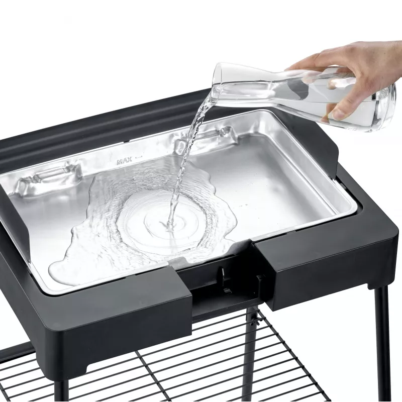 Severin PG 8568 sähkögrilli 2200 W musta suorakaiteen muotoinen kypsennyspinta