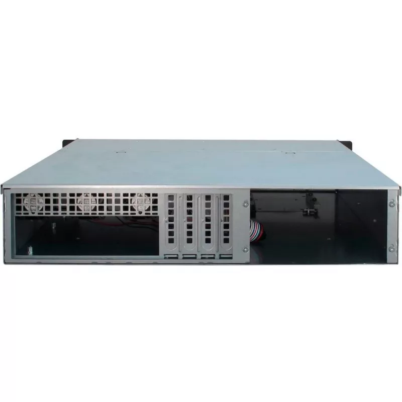 Palvelinkotelo Inter-Tech 2U 2404L rack musta, harmaa