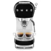 SMEG 50's Style ECF02BLEU espressokeitin, 15 bar, musta