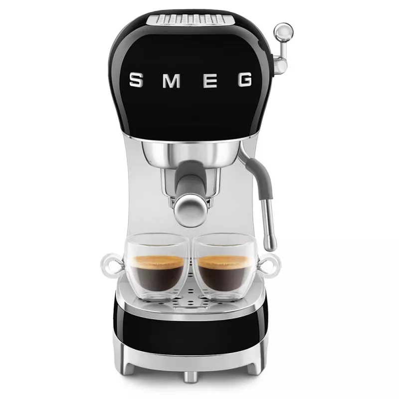 SMEG 50's Style ECF02BLEU espressokeitin, 15 bar, musta