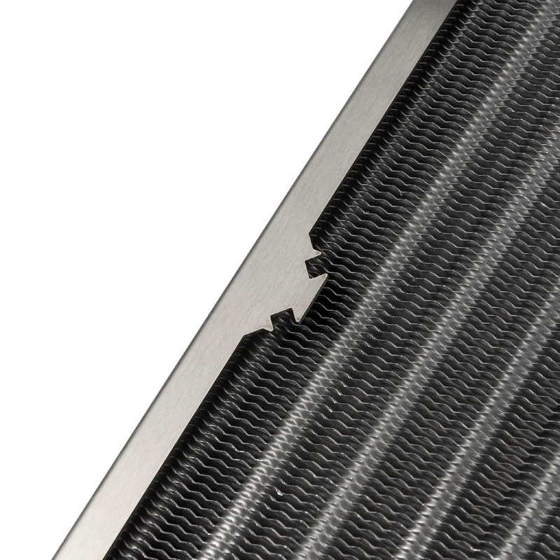 Jäähdytin Aqua-Computer airplex radical 2/480 — alumiini/kupari/ruostumaton teräs, 520×140×40 mm