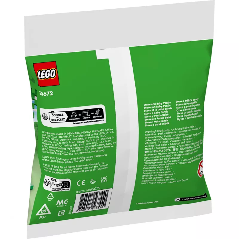 LEGO Minecraft Steve ja Baby-Panda 30672 polybag