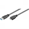 USB-A - micro-USB-B kaapeli GOOBAY 95026 — 1,8 m, uros-uros, musta