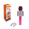 Mikrofoni MANTA MIC11-PK pinkki — johdollinen 3,5 mm liitäntä, kevyt käsikapula
