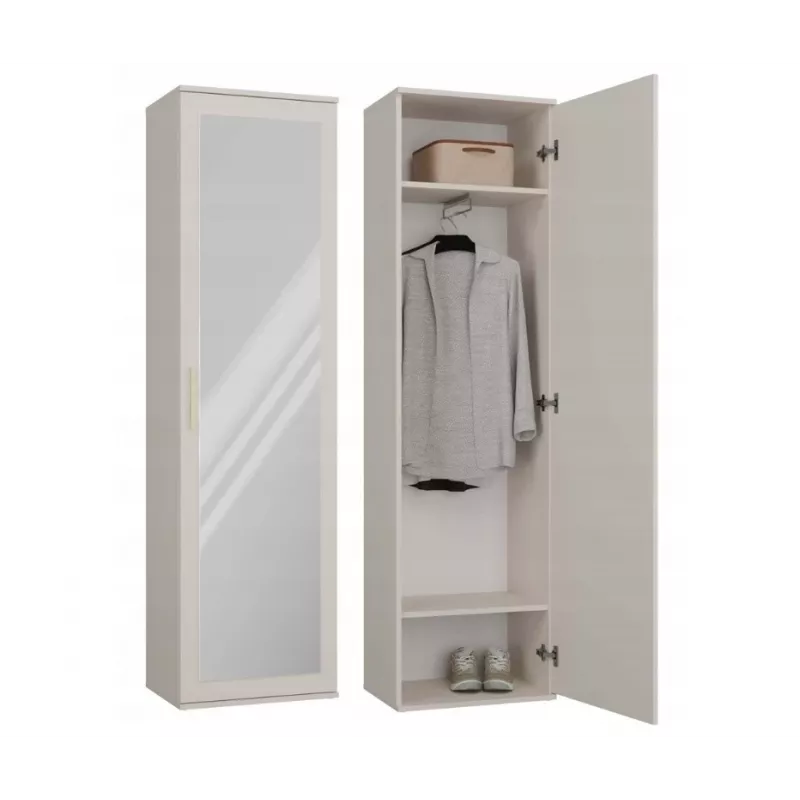 Vaatekaappi top e shop DUO KASZMIR BEIGE malli M-MP-SZ-DUO-DUO-KASZ (kaappiyksikkö)