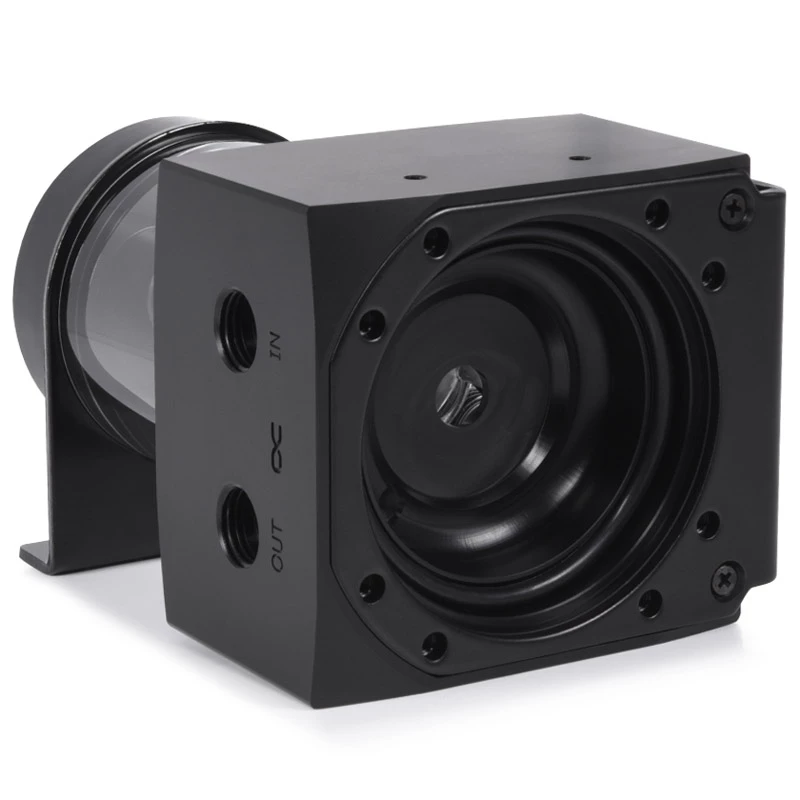 Alphacool Core 100 Aurora 15393 paisuntasäiliö, D5/VPP, ARGB, asetaali/akryyli, musta