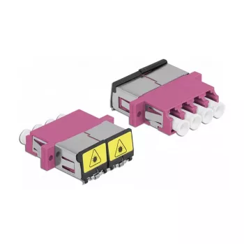 Kuitukytkin DeLOCK 86906 LC Quad naaras LC Quad naaras Multimode violetti