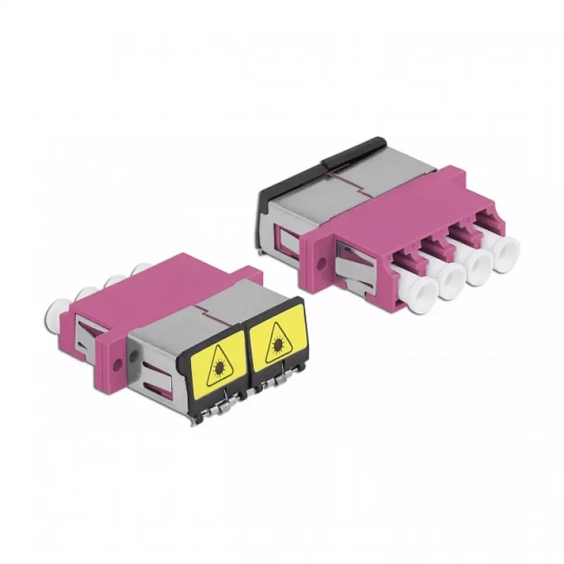Kuitukytkin DeLOCK 86906 LC Quad naaras LC Quad naaras Multimode violetti