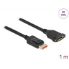 DisplayPort-jatkokaapeli paneeliasennus DeLOCK 87095 8K 60 Hz 1 m