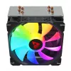 CPU-ilmajäähdytin SAVIO SAVGCOVORTEXX2ARGB 4 lämpöputkella, 120 mm ARGB-tuuletin, musta