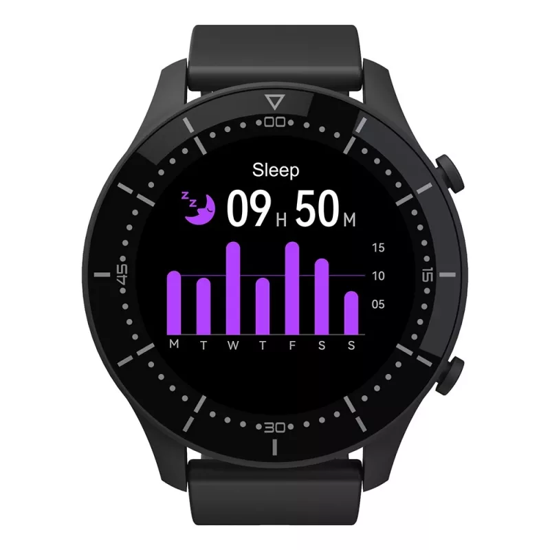 Älykello MEDIA-TECH MT870 — 1,3 tuuman (3,3 cm) IPS-kosketusnäyttö, 51 mm kotelo, Bluetooth, musta