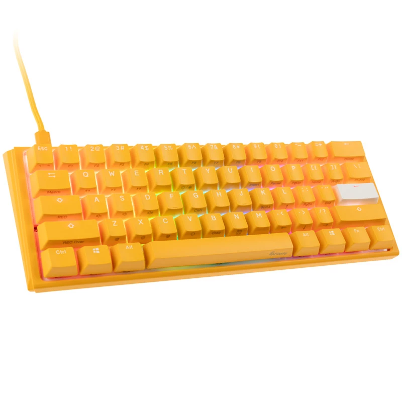 Ducky One 3 Yellow pelinäppäimistö RGB LED MX-Clear US