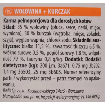 Animonda Carny Adult nauta ja kana 800 g