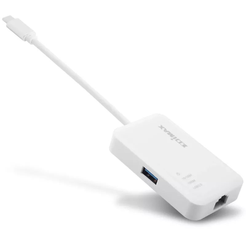 Edimax EU-4308 USB-C-keskitin, 3x USB 3.0 + Gigabit Ethernet
