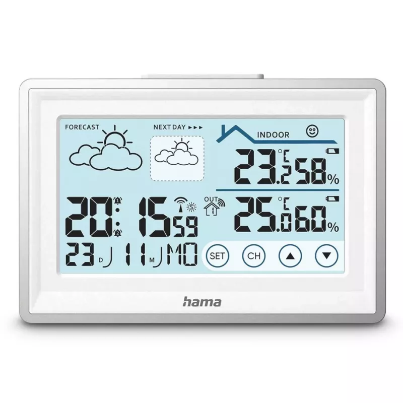 Hama 00222228 digitaalinen sääasema valkoinen paristo