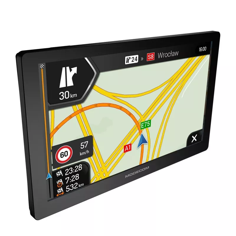 Autonavigaattori MODECOM FreeWAY CX 9.0 iGO Navigation Truck -navigoinnilla, 9 inch kosketusnäyttö, 800×480, 8 GB, Windows CE 6.0, FM-lähetin