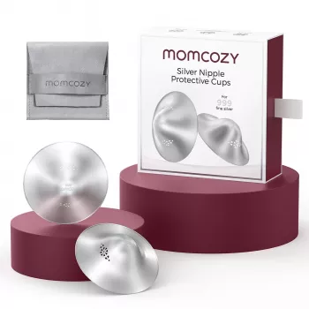 Momcozy 999 hopeinen imetyssuoja 55MM 2 kpl L