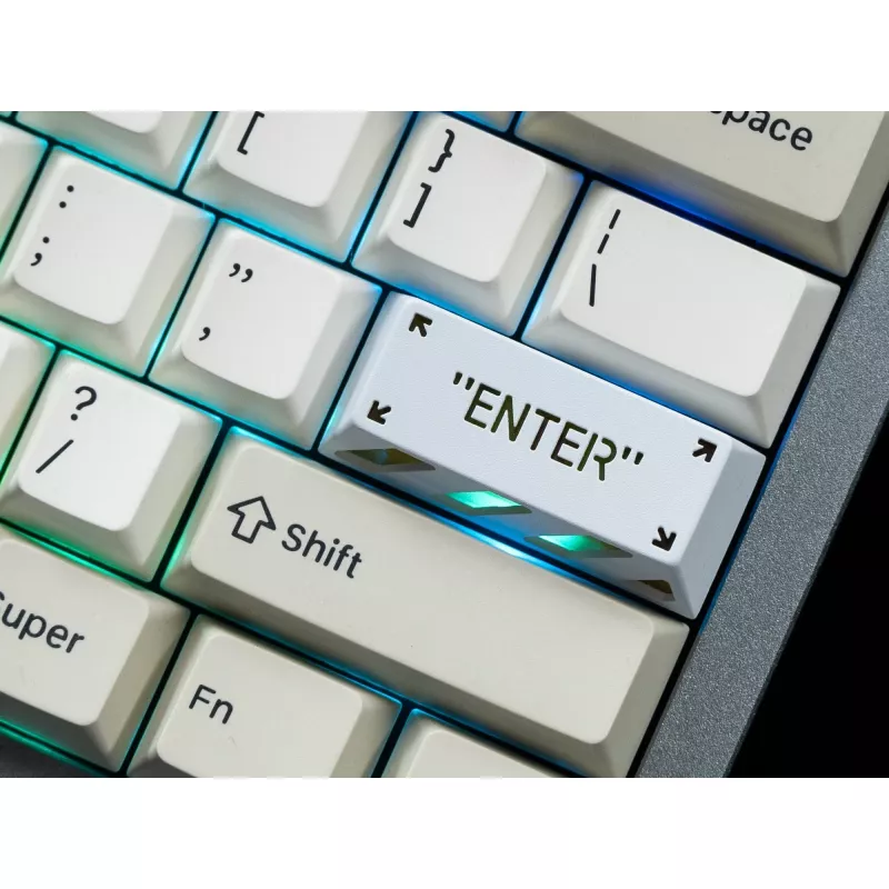 Enter Aluminum Alloy Artisan Keycap, näppäinhattu valkoinen/oranssi