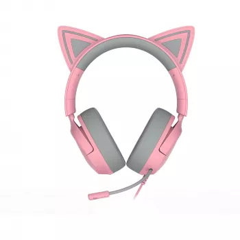 Kuulokkeet Razer Kraken Kitty V3 X — langallinen, USB Type-A, korvan yli, 20–28kHz, 1,3 m kaapeli, pinkki
