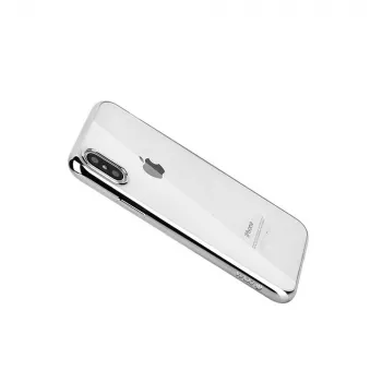 Pehmeä kotelo Devia iPhone XS Max -puhelimelle – TPU, hopea, ohut suojakotelo