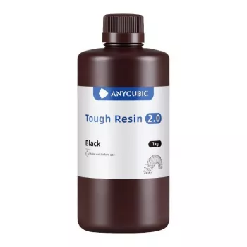 Fotopolymeerihartsi AnyCubic Tough Resin 2.0 musta 1 kg SRX2BK-101A