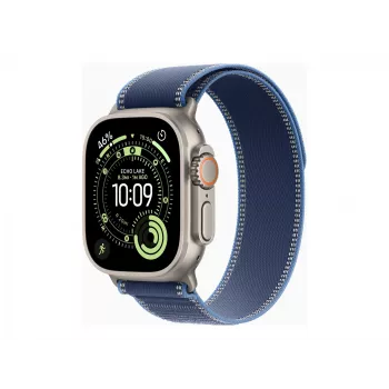 Apple Watch Ultra 3 GPS + Cellular 49mm Natural Titanium -kotelo Blue/Bright Blue Trail Loop -rannekkeella - M/L | Apple