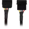 SATA-virtasovitinkaapeli Sharkoon 15 cm — sovitin SATA-virtaliittimille