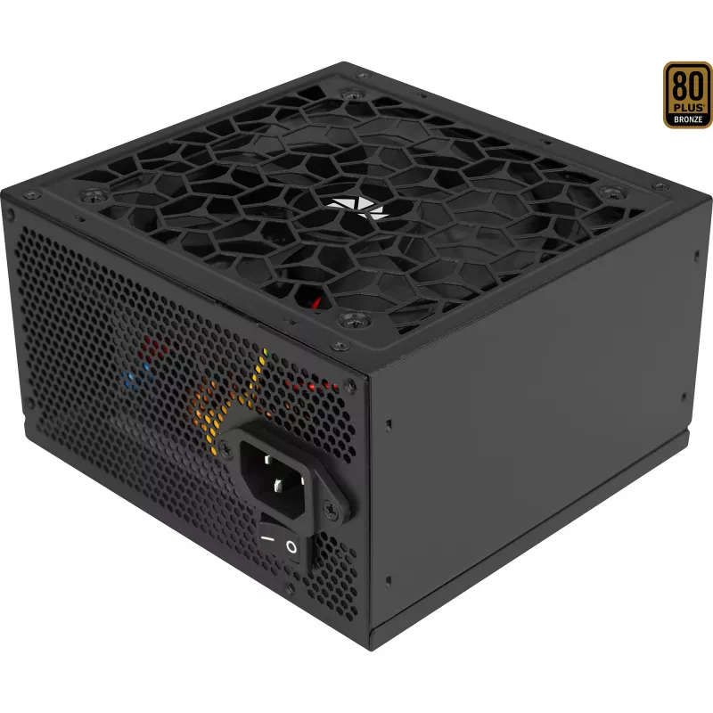 Aerocool AERO BRONZE 750W V2 ATX-virtalähde ACPB-AR75AEC.12, 80 PLUS Bronze, aktiivinen PFC, musta