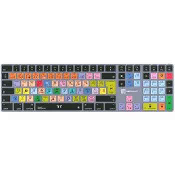 Näppäimistö LogicKeyboard Apple Logic Pro X2 Titan DE Mac — LKB-LOGXP2-TM-DE, saksalainen asettelu