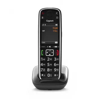 Gigaset E720 analoginen/DECT-puhelin numeronäytöllä musta
