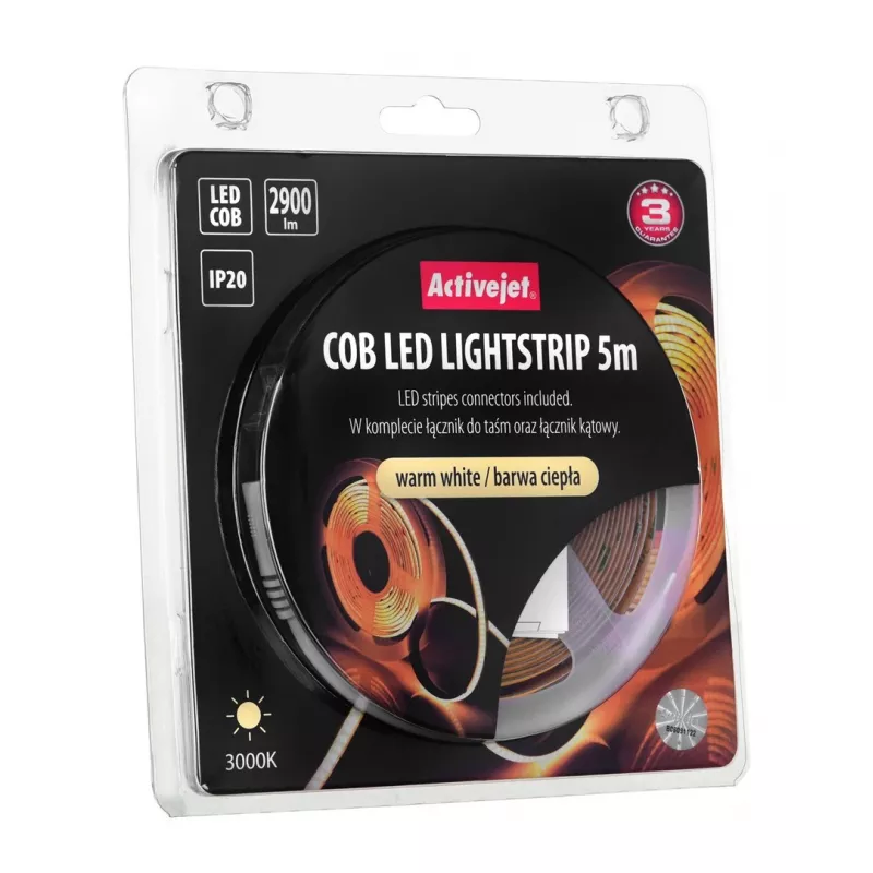 Activejet AJE-COB 5m ciep nauhavalo yleisnauhavalo sisätiloihin