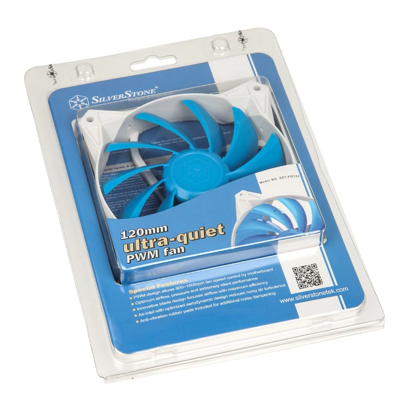 SilverStone SST-FQ122 120 mm kotelotuuletin - valkoinen