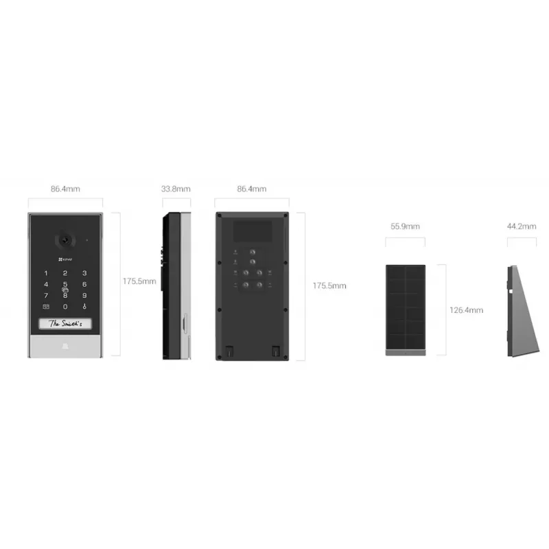 Video-ovisummeri EZVIZ EP7 7 tuuman 1024x600 2-suuntainen ääni