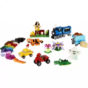 LEGO 10696 Classic Medium Creative Brick Box – helppo säilytys, värikkäät palikat, rakennussarja lapsille, pojille ja tytöille 4-vuotiaasta