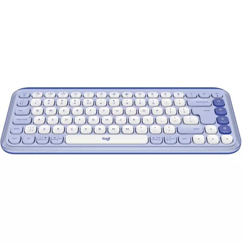Logitech näppäimistö Logitech POP ICON KEYS OFF White Lilac US