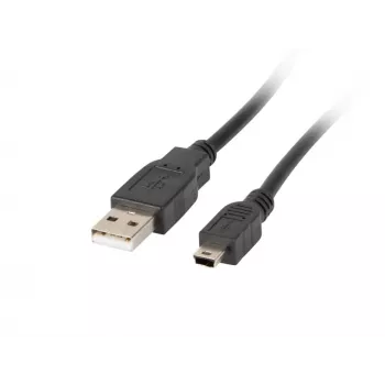 USB 2.0 -kaapeli Mini AM-BM5P 1,8 m musta