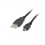 USB 2.0 -kaapeli Mini AM-BM5P 1,8 m musta