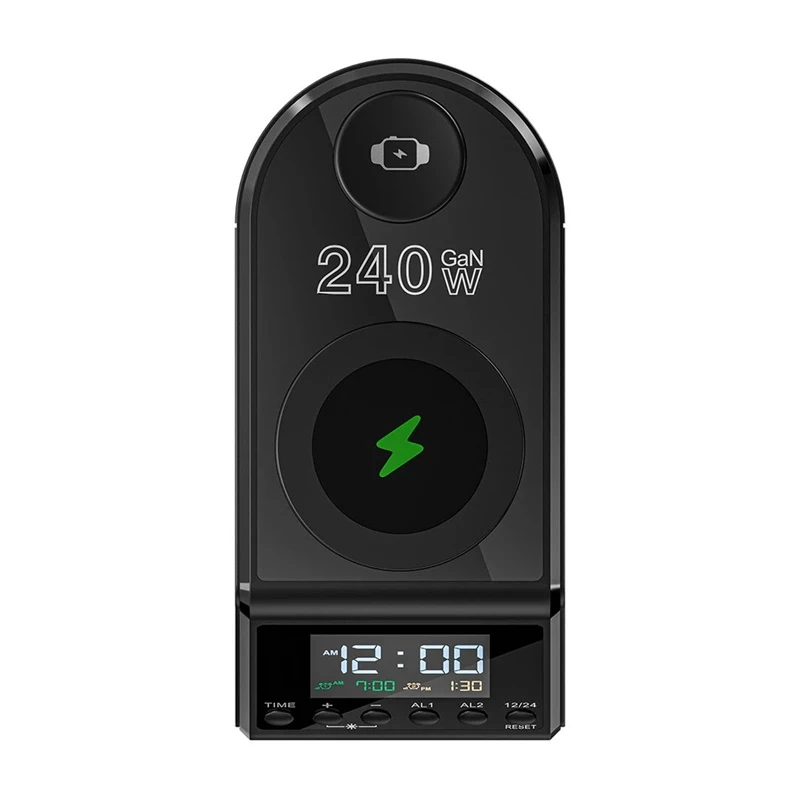 Herätyskello BlitzWolf BW-FW10, 2×USB-A- ja 4×USB-C-portit