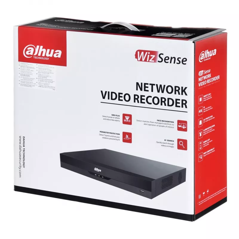 Verkkotallennin DAHUA NVR4216-EI – 16-kanavainen 1920×1080, 6 TB, 1U, musta