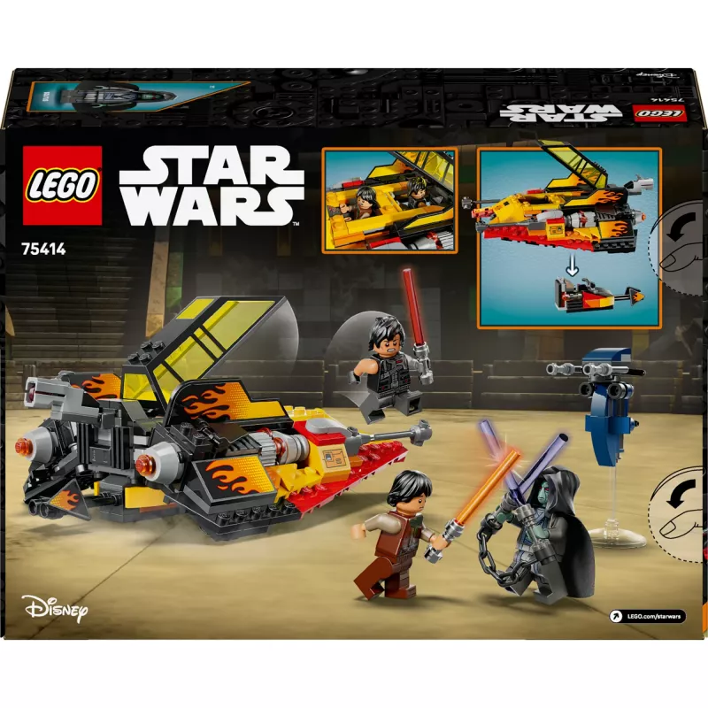LEGO Star Wars Flame Speeder 75414 lumiajoneuvosarja – 349 osaa, 3 minihahmoa, ikä 7+